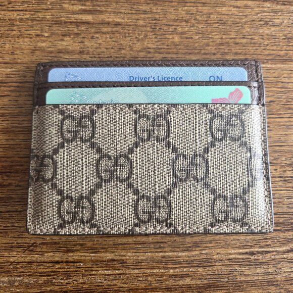 💯% Authentic Brown Gucci Ophidia GG Card Case: - Picture 2 of 7